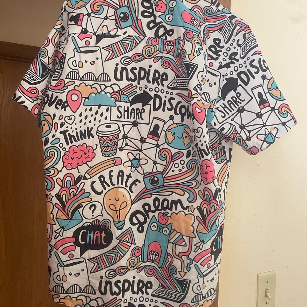 Real colorful dress shirt